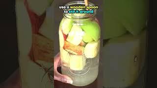 How to make your own Apple Cider Vinegar (ACV) #shorts #naturalhair #applecidervinegar