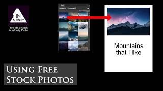 Using Free Stock Photos in Affinity Photo