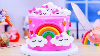 Perfect Miniature Rainbow Cake Decorating | How to Create Stunning Colorful Cakes by Mini Tasty