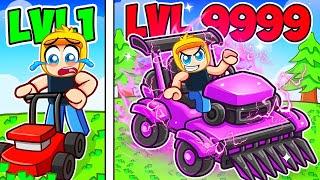 Spending $99,999 For OP COSMIC MOWER in Roblox Lawn Cutting Simulator!