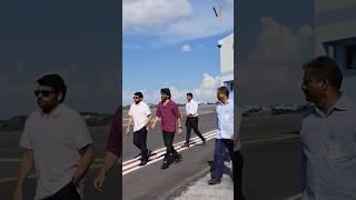 Megastar Chiranjeevi & King Nagarjuna at Hyderabad Airport