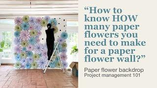 DIY Paper Flower wall, 5 Steps to Start Your Own Paper Flower Wall, Make your own flower Backdrop