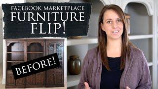 Facebook Marketplace Furniture Flip | Before and After Bookshelf