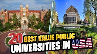 20 Best Value Public Universities in USA | Most Affordable