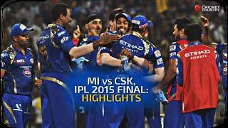 CSK vs MI final 2015