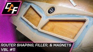 Building Car Audio False Wall - Shaping Body Filler & Magnets - CarAudioFabrication