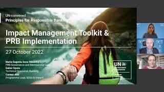 Introduction to the UNEP FI Toolkit for Impact Management & PRB Principle 2