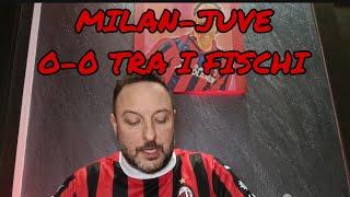 MILAN-JUVE 0-0 - ROSSONERI TRA I FISCHI DI SAN SIRO - FONSECA RINUNCIATARIO -CLASSIFICA INGUARDABILE