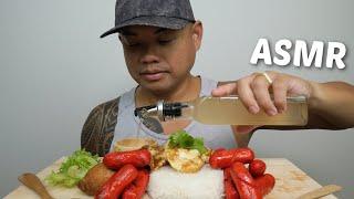 ASMR HOME COOKED Filipino Breakfast *Filipino RED sausages, Garlic Omelette with empanada NO Talking