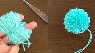 How to make pompom with fingers |quick & easy way to make pompom without pompom maker