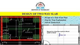 Design of Two Way Slab // Step by step Explanation with Solved Numerical