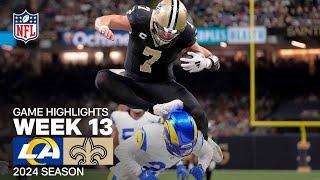 Los Angeles Rams vs. New Orleans Saints Game Highlights | NFL 2024 Season Week 13