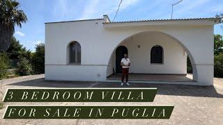 3 bedroom villa for sale in Puglia, Southern Italy!