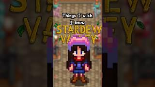 Things I Wish I Knew Before Playing Stardew Valley!