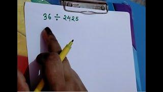 long division(hindi)| smaller number divided by bigger number| division in hindi