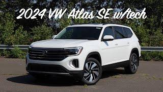 2024 VW Atlas (SE w/tech) - Full Features Review & POV Test Drive