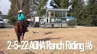 1st time showing Jimmy in Ranch Riding AQHA pattern #6 2-5-22