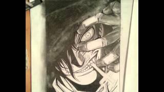 Drawing of Nosferatu Alucard (Hellsing)