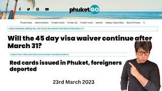 thailand visa on arrival latest update | Thailand 45 days visa on Arrival Extension 2023