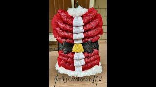 SANTA CLAUS WREATH TUTORIAL CRAFTY CREATIONS BY CV