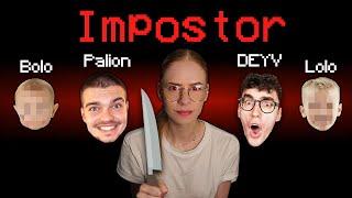 IMPOSTOR MILKY vs CAŁE PALIONOWO w Among Us!