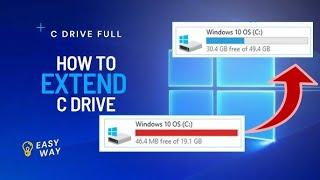 How to Extend C Drive Space Without Formatting PC | C Drive Partition Extension with Any Windows OS