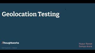 Geolocation Testing with Demo | vodQA Gurgaon 2021