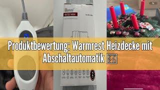 Produktbewertung: Warmrest Heizdecke mit Abschaltautomatik 𝟏𝟑𝟎×𝟏𝟖𝟎 𝐜𝐦 Flanell Sherpa Elektri