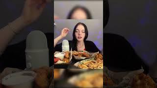 My first time trying Wingstop! #asmr #eating #mukbang #food