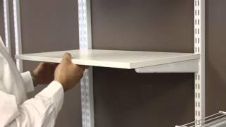 Installing Wood Shelves | freedomRail | OrganizedLiving.com