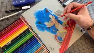 Drawing Sonic The Hedgehog 2 - Time-lapse | João Da Art