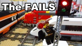 The FAILS: Lego train rail crossing automated by Arduino