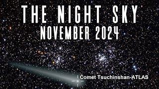 The Night Sky | November 2024  | Comet Tsuchinshan-ATLAS | Solar Flares | Saturn Occultation