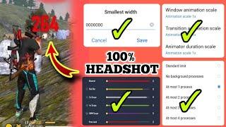 BEST HEADSHOT SETTING IN FREE FIRE | FREE FIRE HEADSHOT SETTING | MR ATUL YT