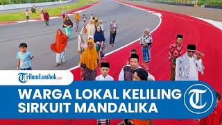 Serunya Warga Lokal Eksplor Sirkuit Mandalika, Buka Bersama hingga Keliling Lintasan