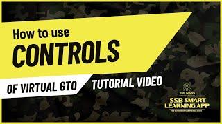 How to use Control of Virtual GTO-  SSB Smart Learning App | SSB Interview