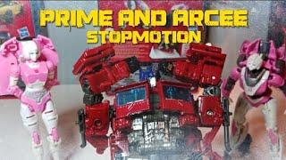 | Prime And Arcee | StopMotion - Transformers |