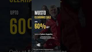 MUSTO Sailing Gears Clearance SALE!