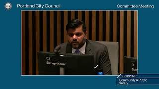 Portland City Council Community & Public Safety Committee 03/11/25