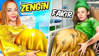 BİR GÜN BOYUNCA HAMİLE OLMAK ?! (ZENGİN VS FAKİR) @GamzeKarta