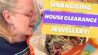 He Offered Me The Whole Bag For £15! Unbagging 7lbs of House Clearance Vintage Jewellery!