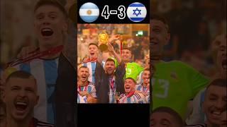 Messi Beat Israel | Argentina vs Israel penalty shootout  #messi #youtube #shorts