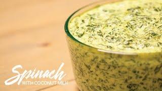 Chagi | Spinach with Coconut Milk (Gollai Hågun Suni)