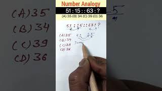 Number Analogy Reasoning Short Tricks | #reasoning short tricks #rrbntpc#rrb #ssccgl #sscgd #sscchsl