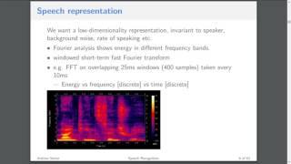 Lecture 9 - Speech Recognition (ASR) [Andrew Senior]