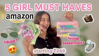 5 AMAZON MUST HAVES FOR GIRLS *STARTING ₹249!!* ️ | Rashi Shrivastava