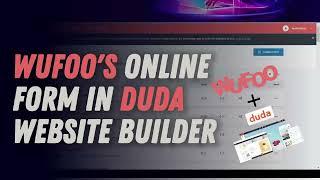 Wufoo Online Form Builder with Duda Website Builder