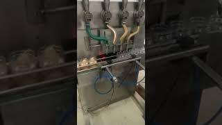 Servo drive viscous filler for peanut butter filler