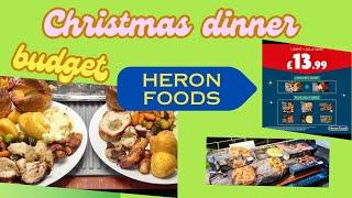 Heron foods Christmas Dinner on a budget