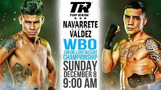 LIVE Emanuel Navarrete vs Oscar Valdez Full Fight Commentary! WBO Super Featherweight Championship